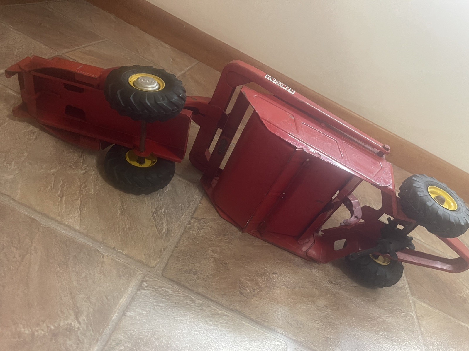 Doepke Model Toys HEILINER scraper/Earth Mover–1951–huge 29″ long–NICE–LOOK