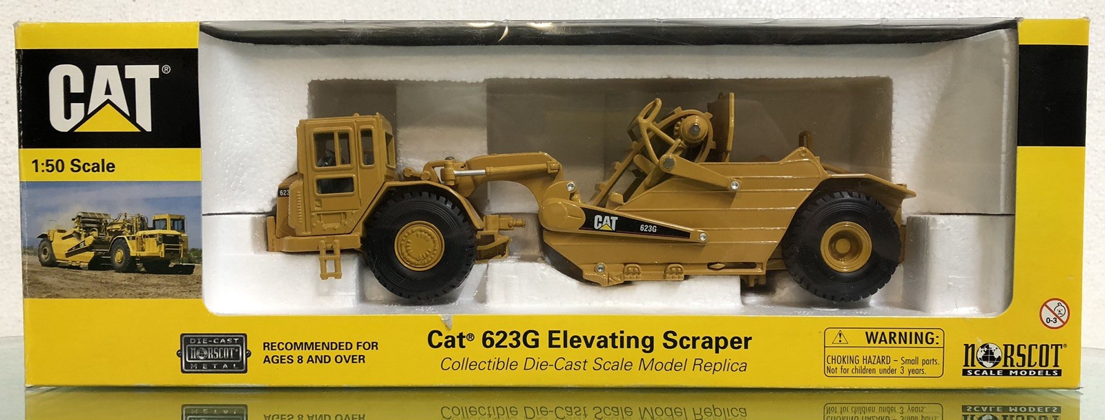 Norscot 55097 CAT 623G Elevating Scraper 1:50 Diecast