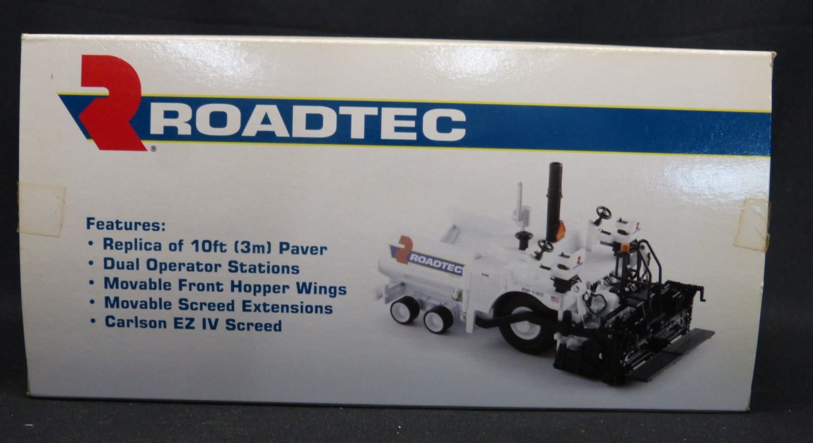“Norscot Roadtec RP-190 1:50 Paver Model – Mint in Box, Moving Parts”
