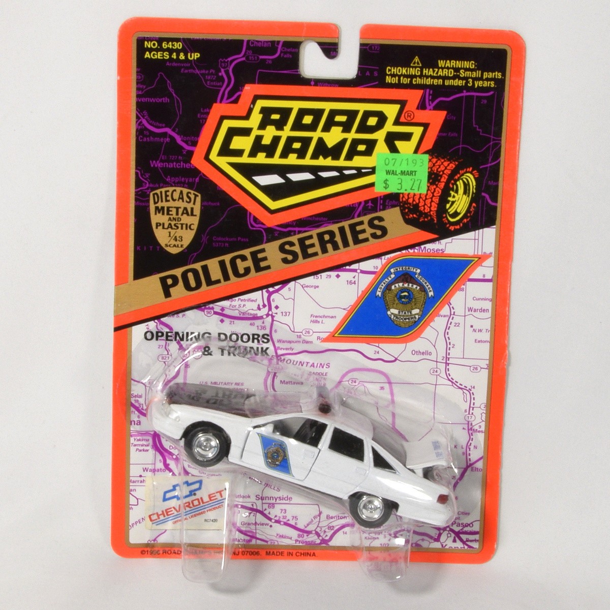 Road Champs Police Series 1/43 Die Cast Alaska State Trooper Police Cruiser NEW