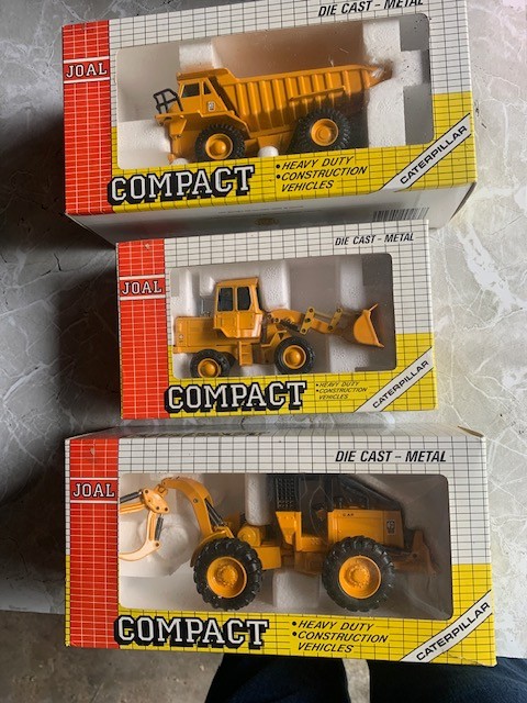 Joal Compact Diecast Construction Vehicles Original Box