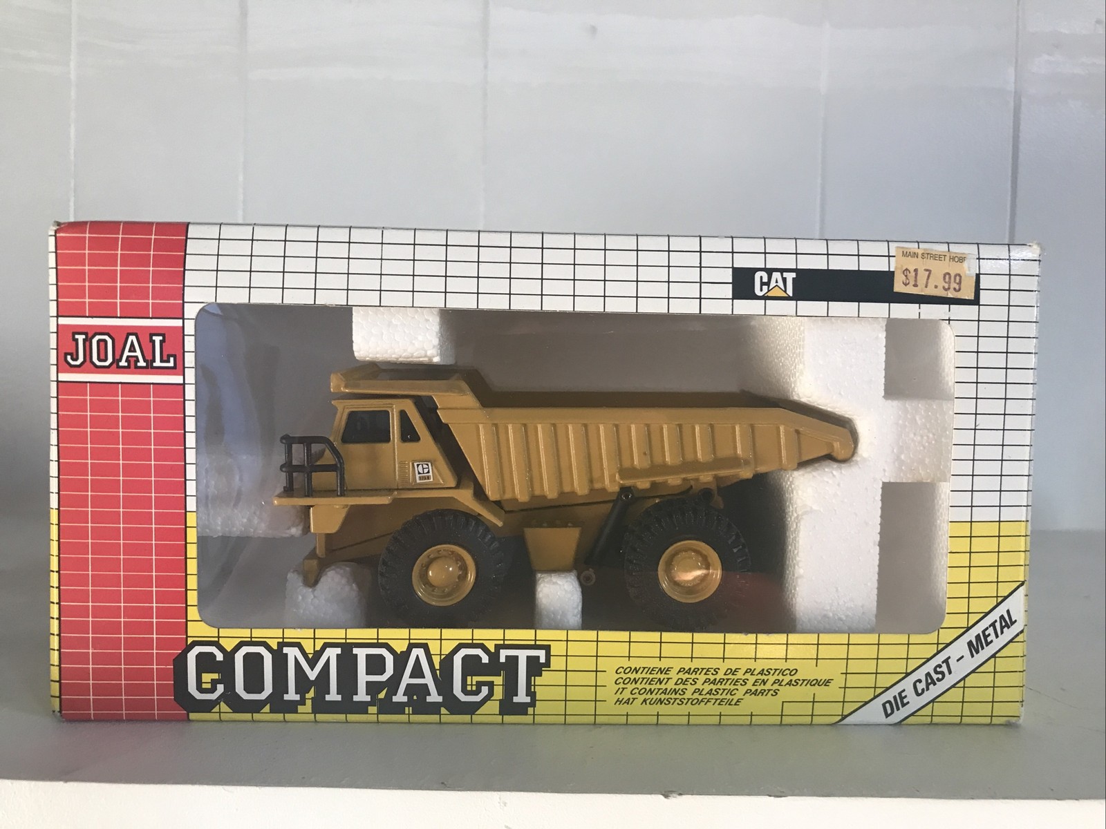 JOAL No.223 CAT Compact Caterpillar 773-B Dump Truck Toy Model In Box