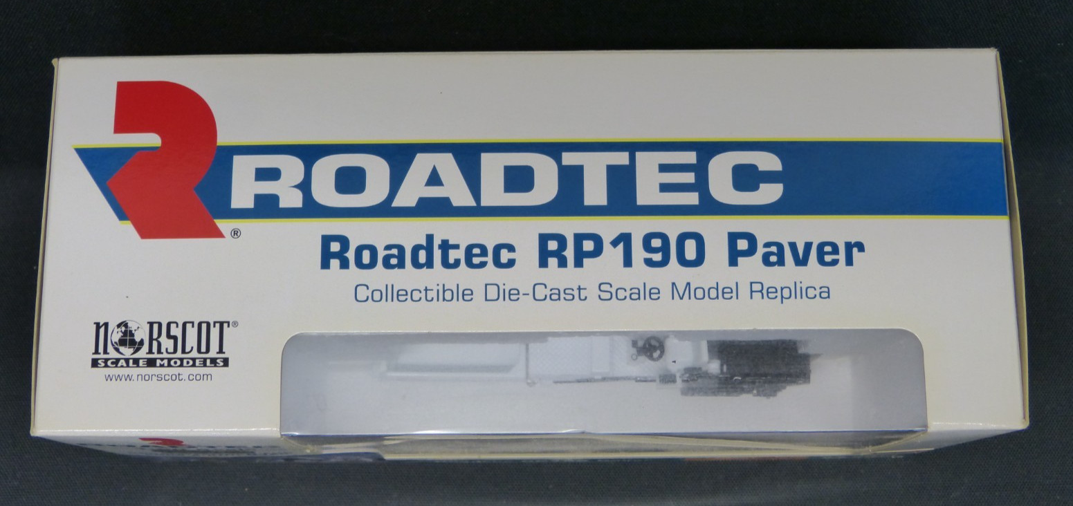 “Norscot Roadtec RP-190 1:50 Paver Model – Mint in Box, Moving Parts”