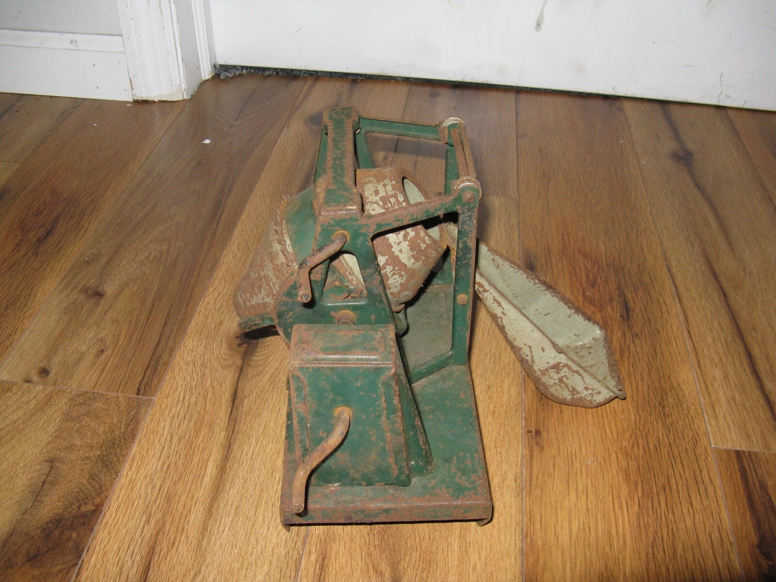 **PARTS REPAIR** Antique BUDDY L Green Concrete Cement Mixer Pressed Steel 1930s