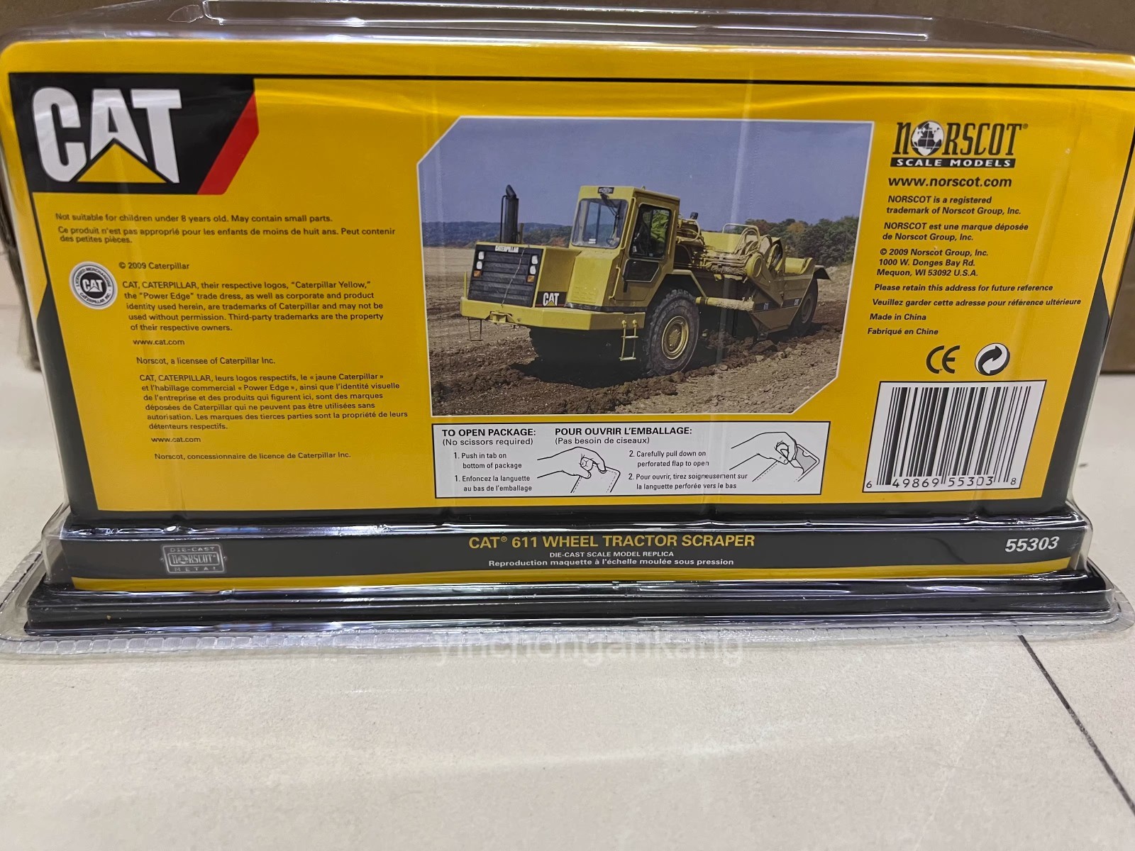 Diecast Masters 85695 – Caterpillar CAT 611 Wheel Tractor Scraper 1:64