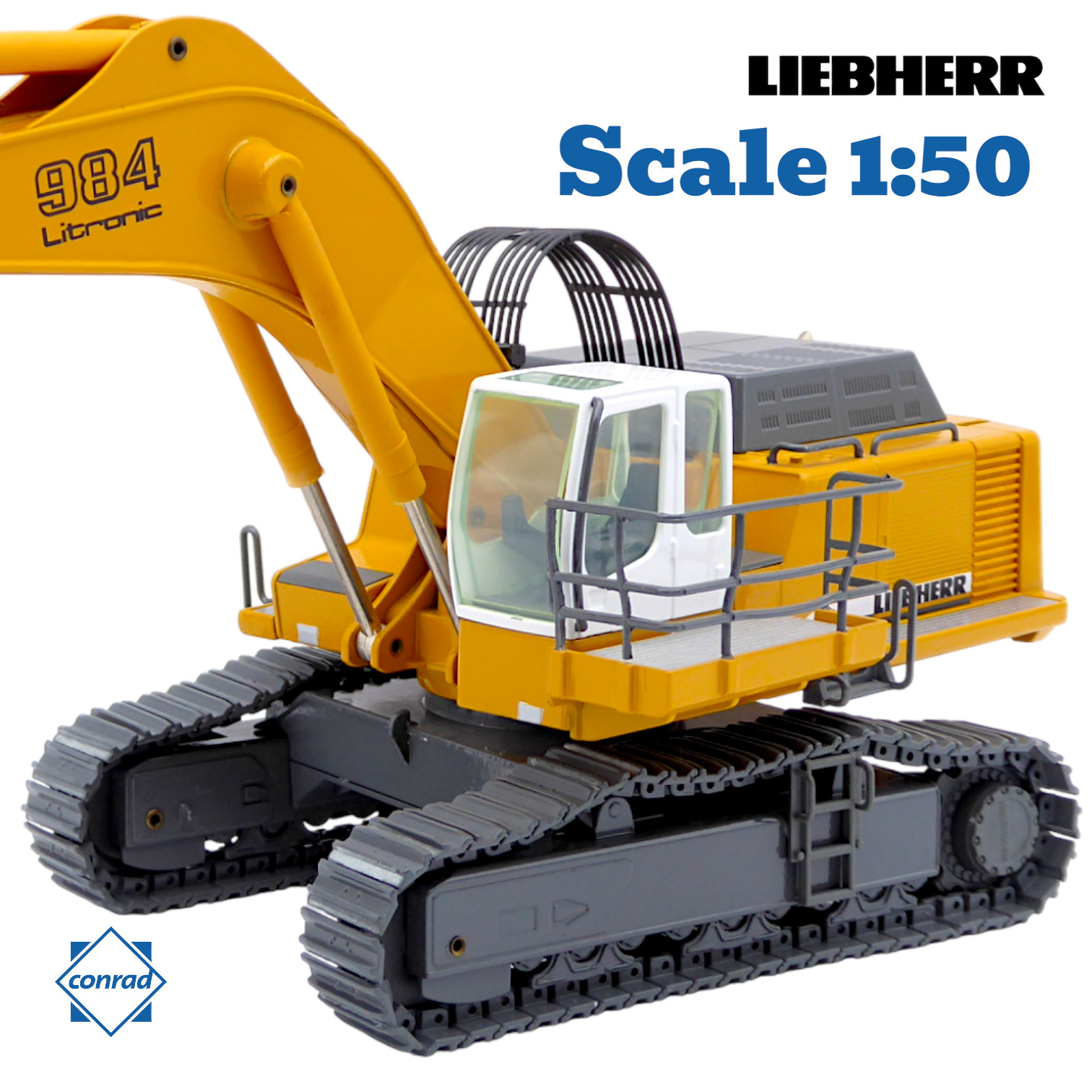 Conrad – Scale 1:50 – Liebherr Crawler Excavator Mod. R984 Litronic