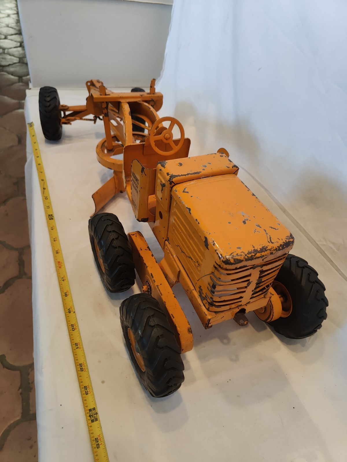 Doepke Model Toys Adams Road Grader Diesel Motor Steel 1950’s Vintage Nice Cond.