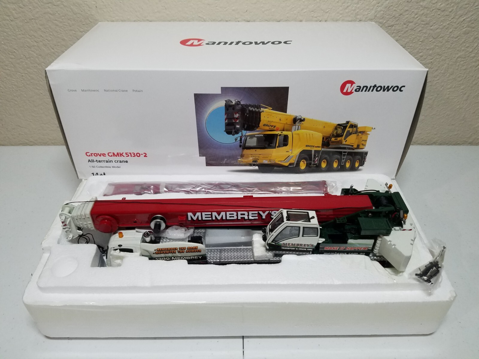 Grove GMK5130-2 Mobile Crane – Membreys – Drake Towsleys 1:50 Scale #ZTOS004 New