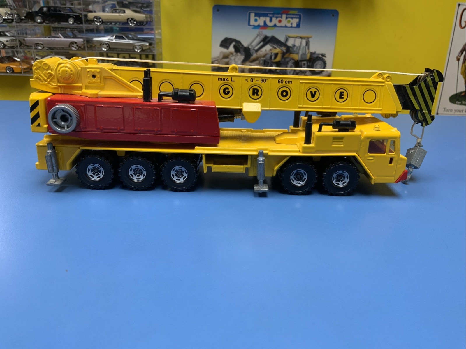 Vintage SIKU Tragkraft Hydraulic Grove Construction Crane W. Germany #4010