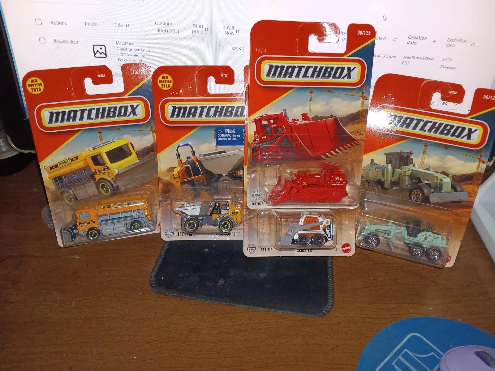 Matchbox Construction Lot 5 – 2025 National Parks Ground Grinder & Skidster
