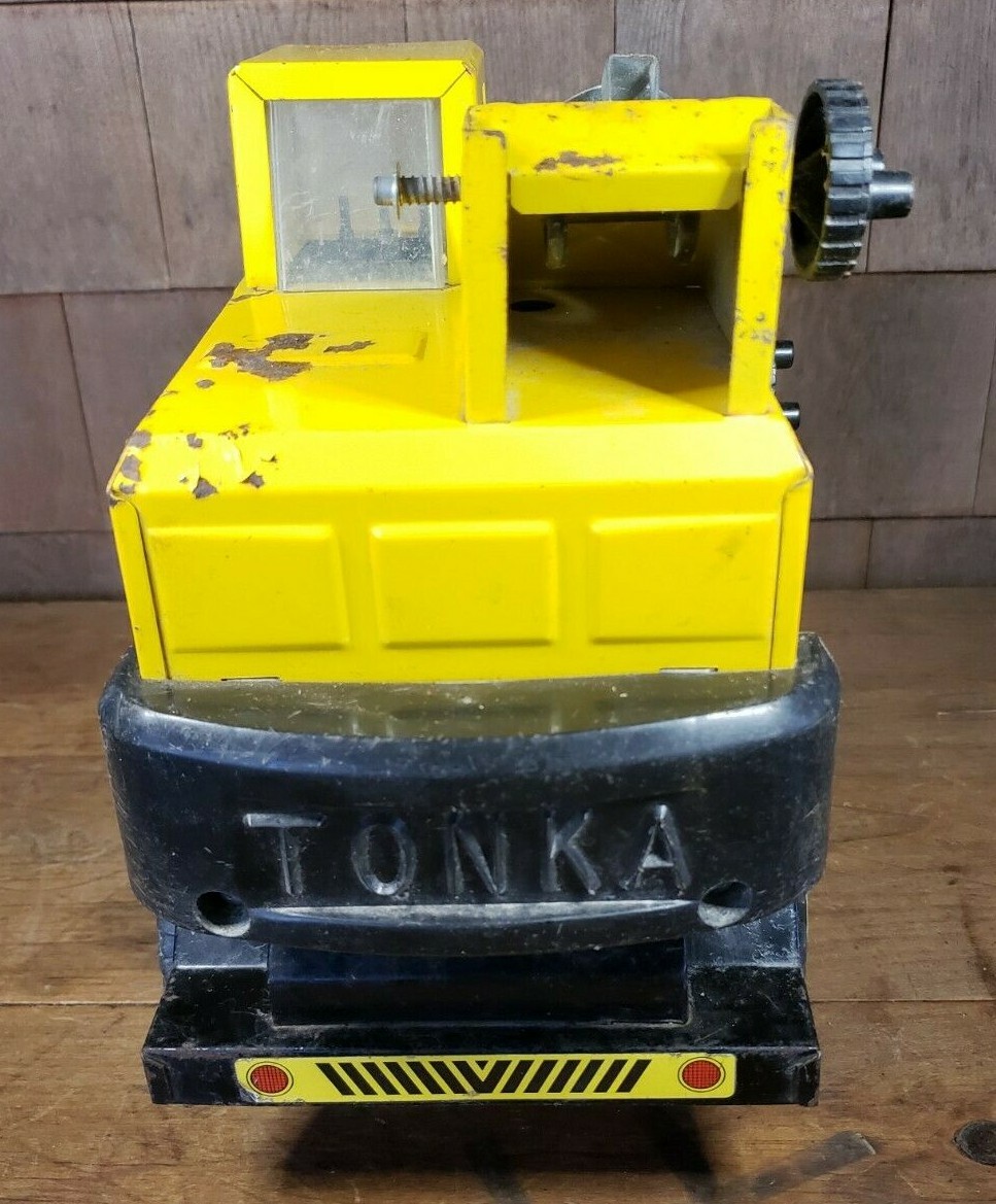 Tonka Crane MR-970 Turbo Diesel Great Pressed Steel – Selling For Parts