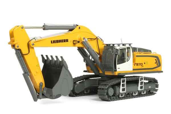WSI 04-1047 Liebherr R970 SME Excavator – Yellow – 1/50 Die-cast Brand-New MIB