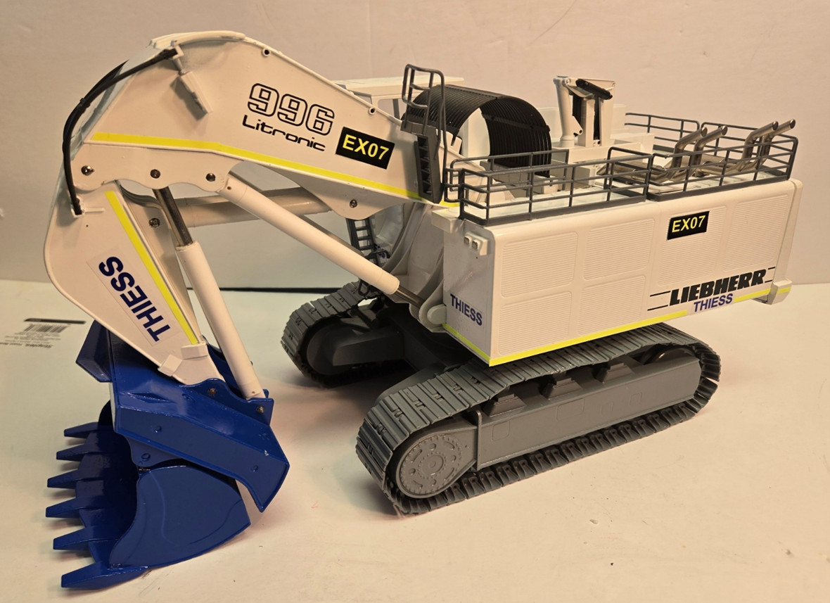 1/50 CUSTOM Liebherr R996 Mining Backhoe in THIESS Mining colors – FREE SHIPPING