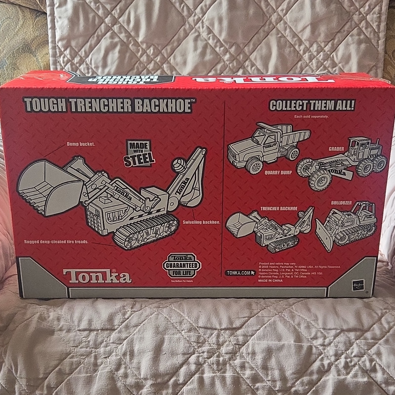 Tonka Tough Trencher Backhoe Construction Vehicle Made with Steel Ages 3+
