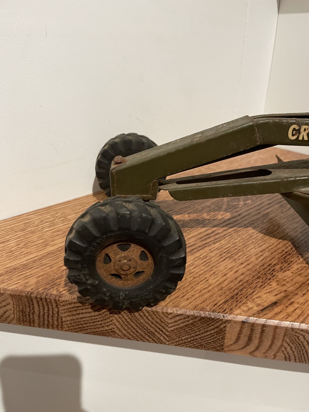 Vintage Tonka GR 2-2431 Army Green Bulldozer & Toys Caterpillar Grader Truck