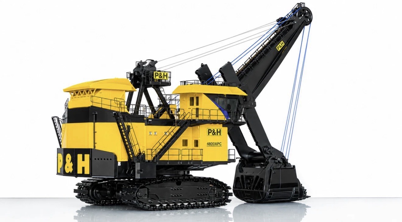 1:50 Komatsu P&H 4800 XPC Mining Rope Shovel Excavator Weiss Bros #WBR038