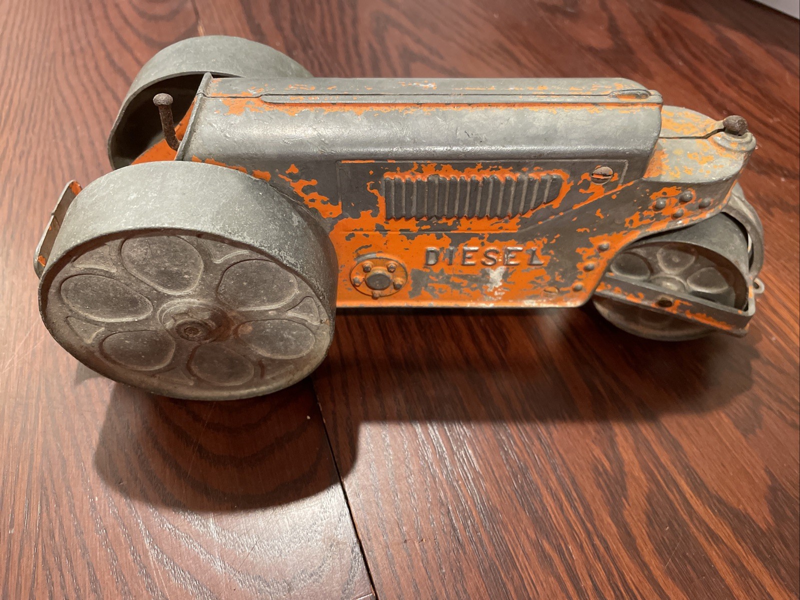 HUBLEY~DIESEL~480~STEAM ROLLER~ALUMINUM~ORIGINAL ORANGE PAINT~AS IS!!