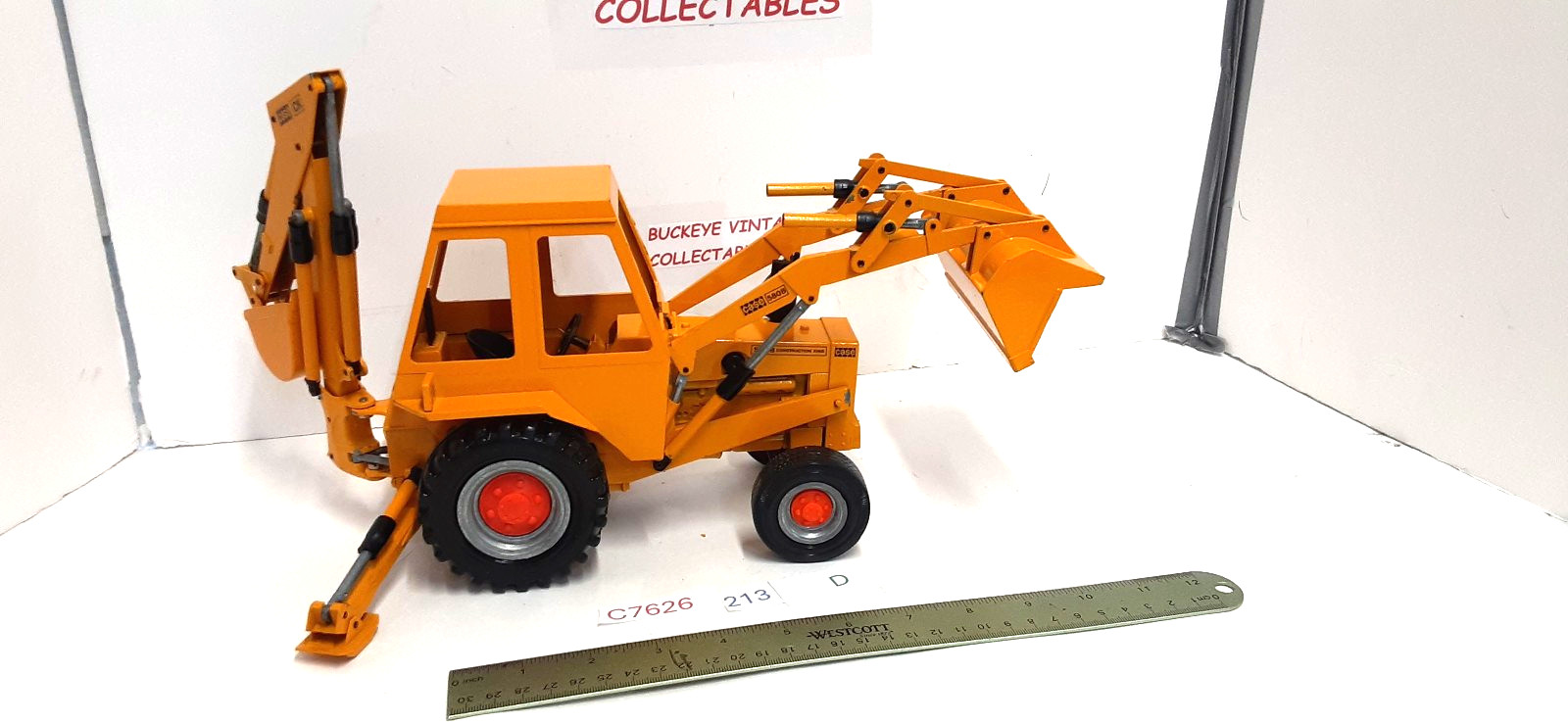 Vintage Case 580B Construction King Loader Backhoe 1:16 – Gescha – W. Germany