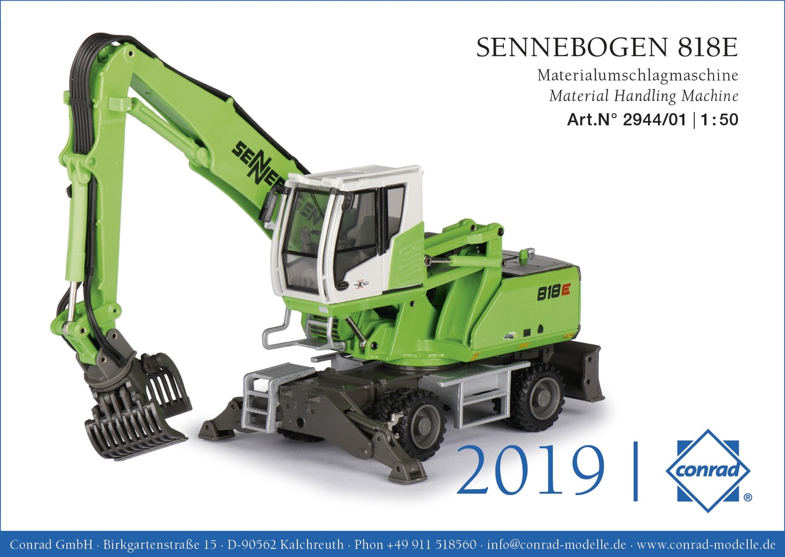 CONRAD – SENNEBOGEN 818E Material Handler – 1/50 – Con2944/01