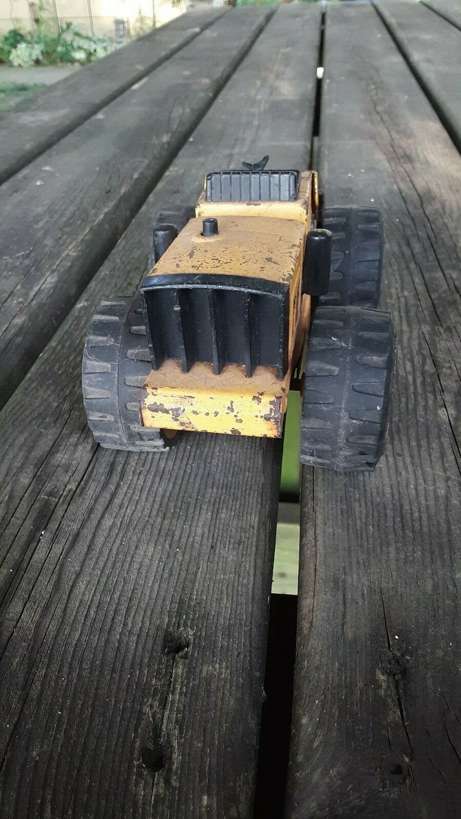 Vintage Tonka Pressed Steel Front End Loader Orange Truck XR-101 Tires 52900