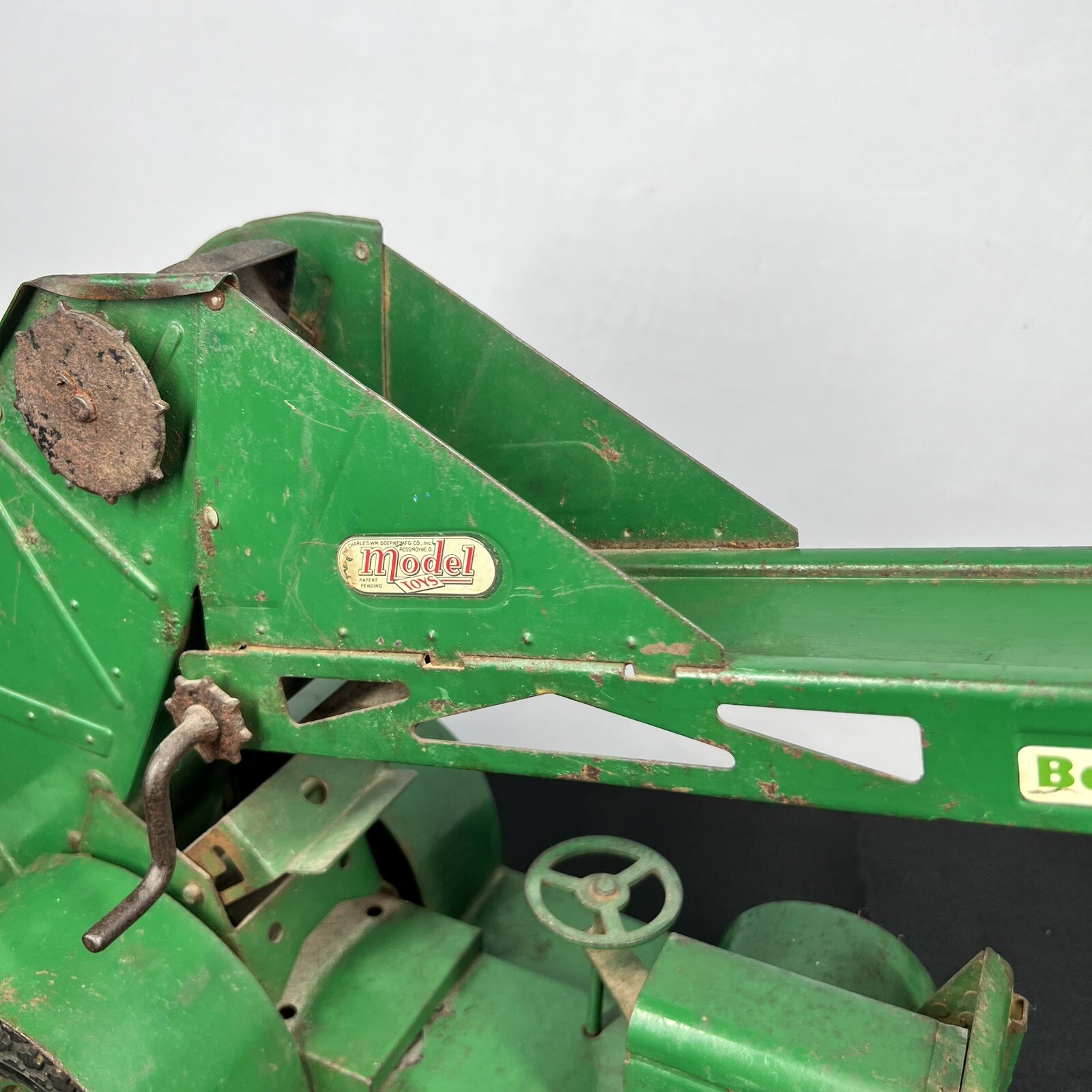 VTG Model Toys Doepke Barber Greene Back Loader Pressed Steel Conveyor