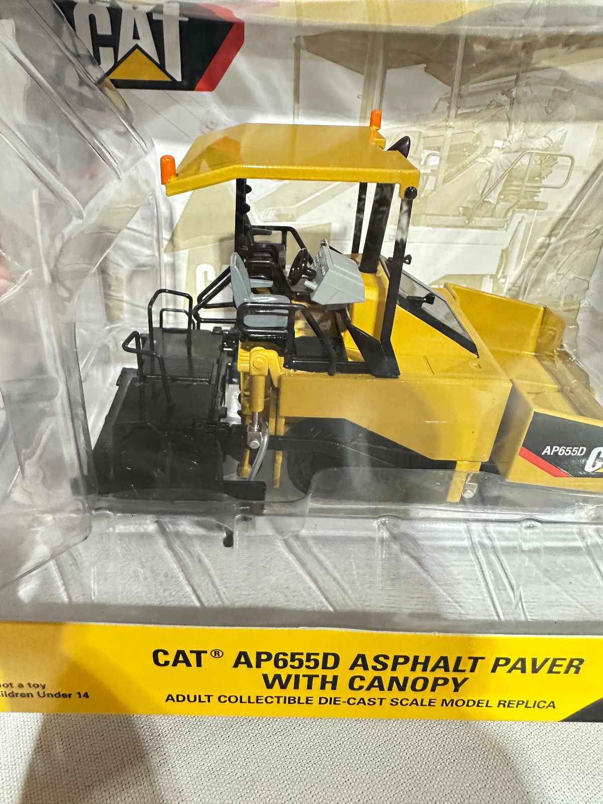 Caterpillar AP655D Asphalt Paver With Canopy By Norscot 1/50th Scale