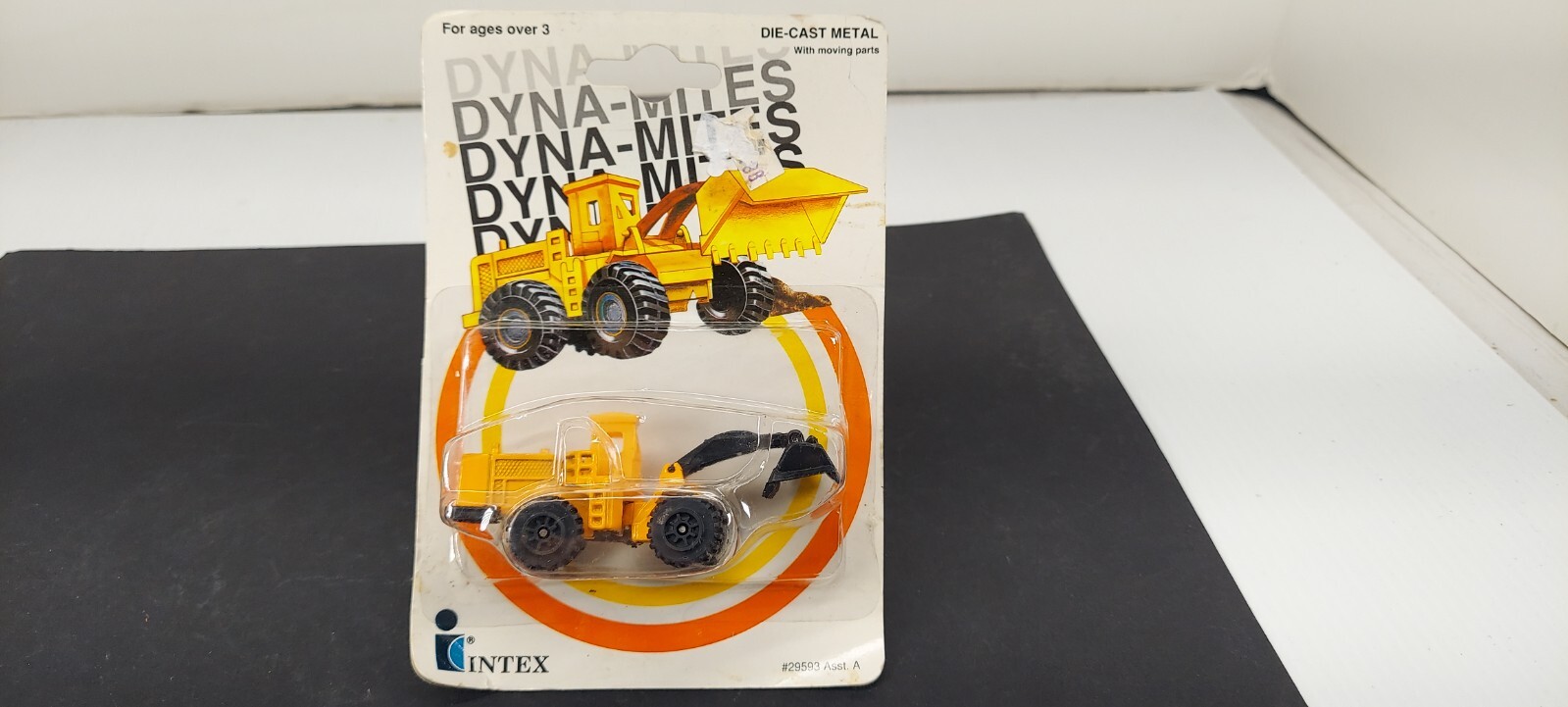 Vintage DYNA-MITES Wheel Loader INTEX Die Cast Metal CONSTRUCTION TOY #29593