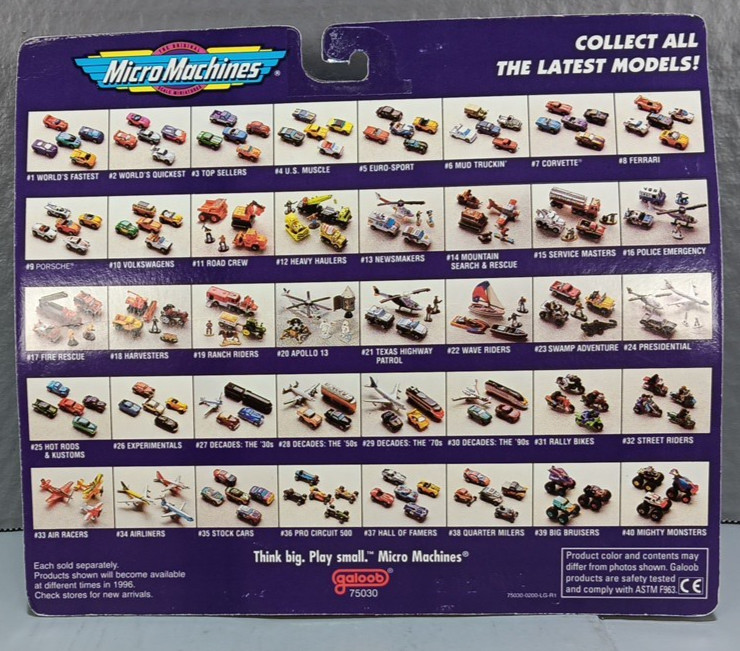 #28 Decades: The ’50s Micro Machines Sealed Set 1995 57 Chevy Studebaker