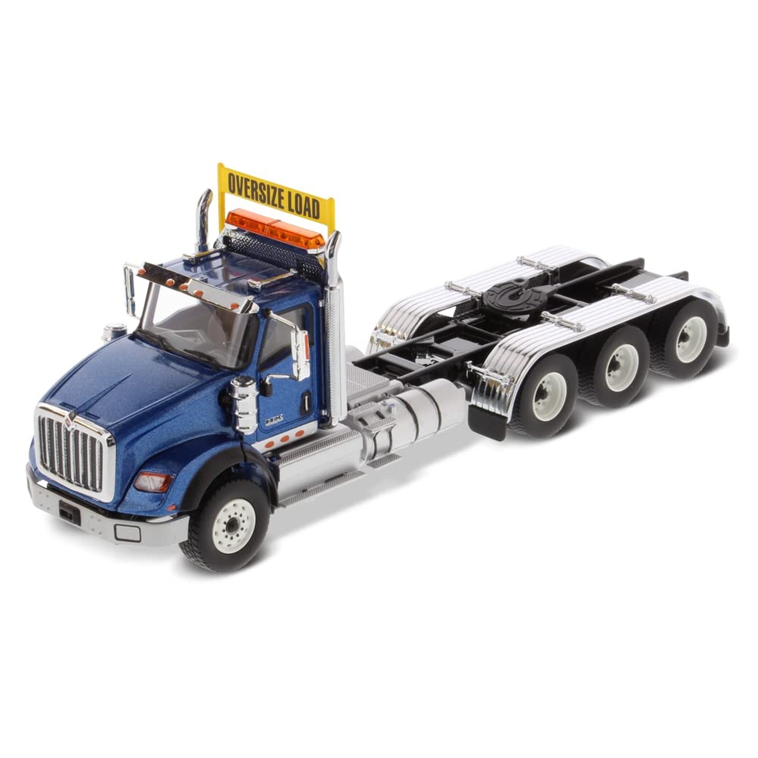 1:50 International HX620 SBFA Day Cab Tridem – Metallic Blue – Diecast Master…
