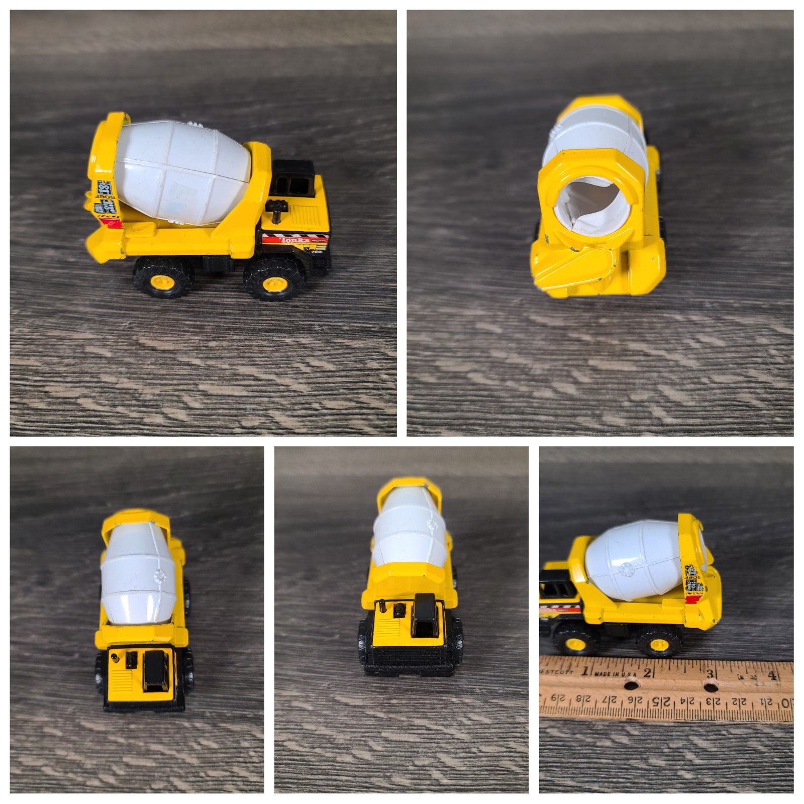 Lot of 5 Tiny Tonka Construction Toys Including Firetruck