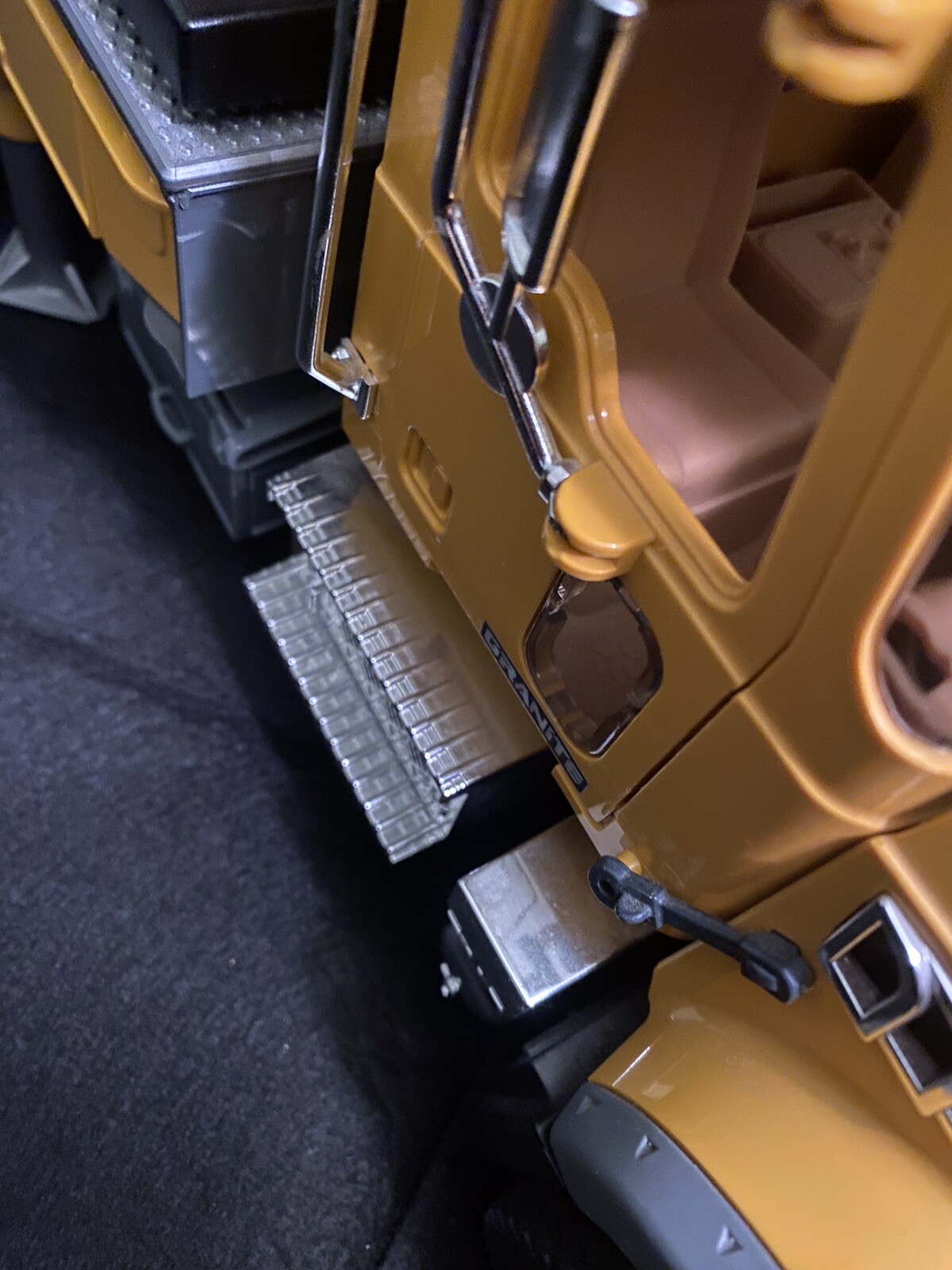 BRUDER 2818 Liebherr Realistic Crane Mack Truck Yellow