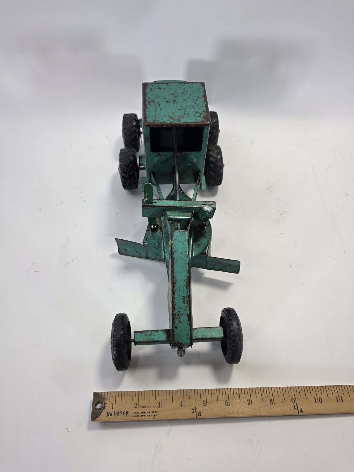 Vintage 1950’s Marx, Power Grader, Steel Toy, Good Condition, Green