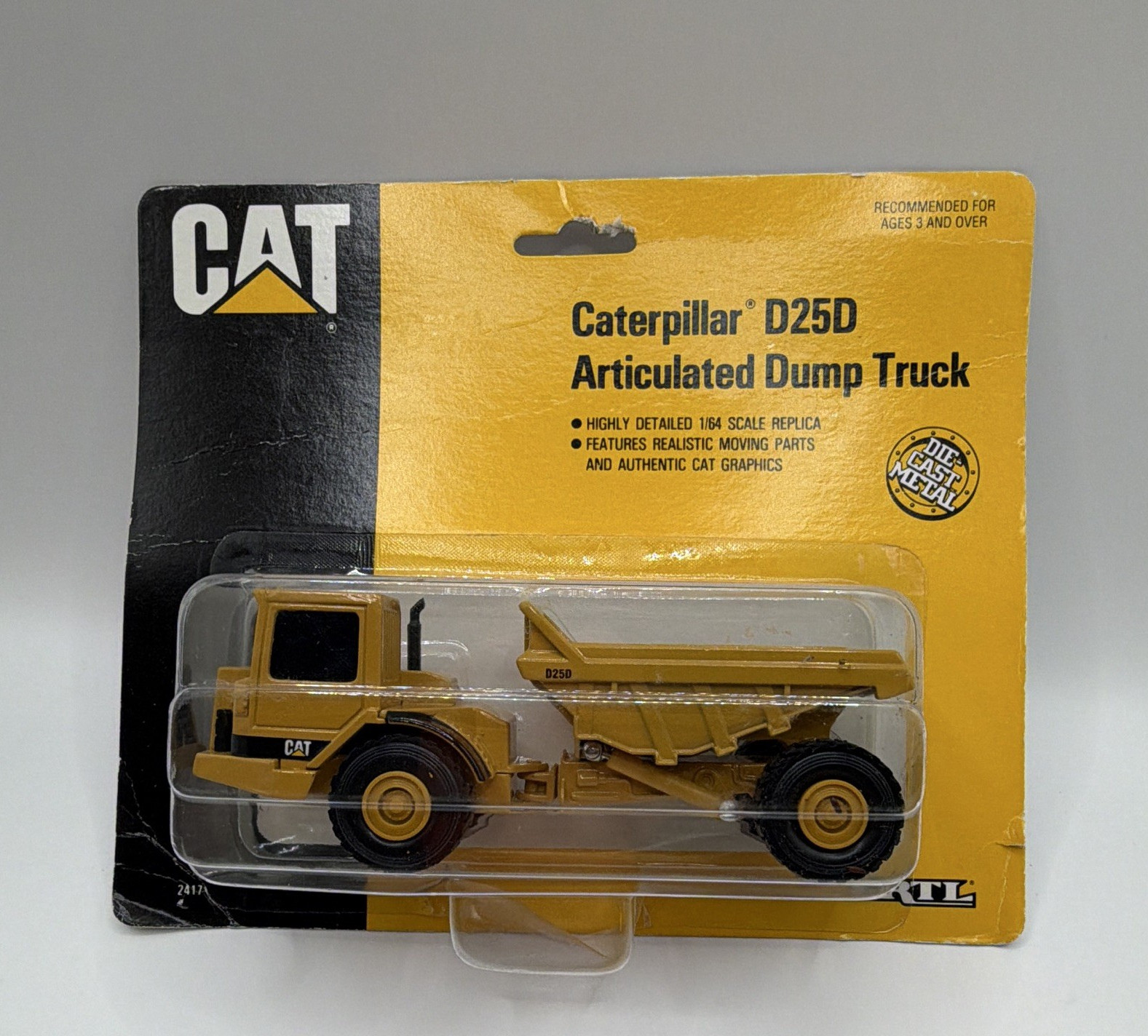 Ertl CAT Caterpillar D25D Articulated Dump Truck 1:64 Diecast Unopened MPN 2417