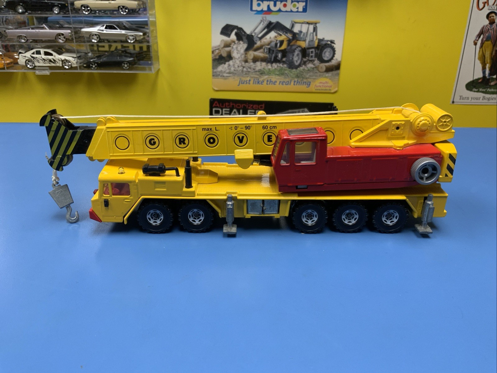 Vintage SIKU Tragkraft Hydraulic Grove Construction Crane W. Germany #4010