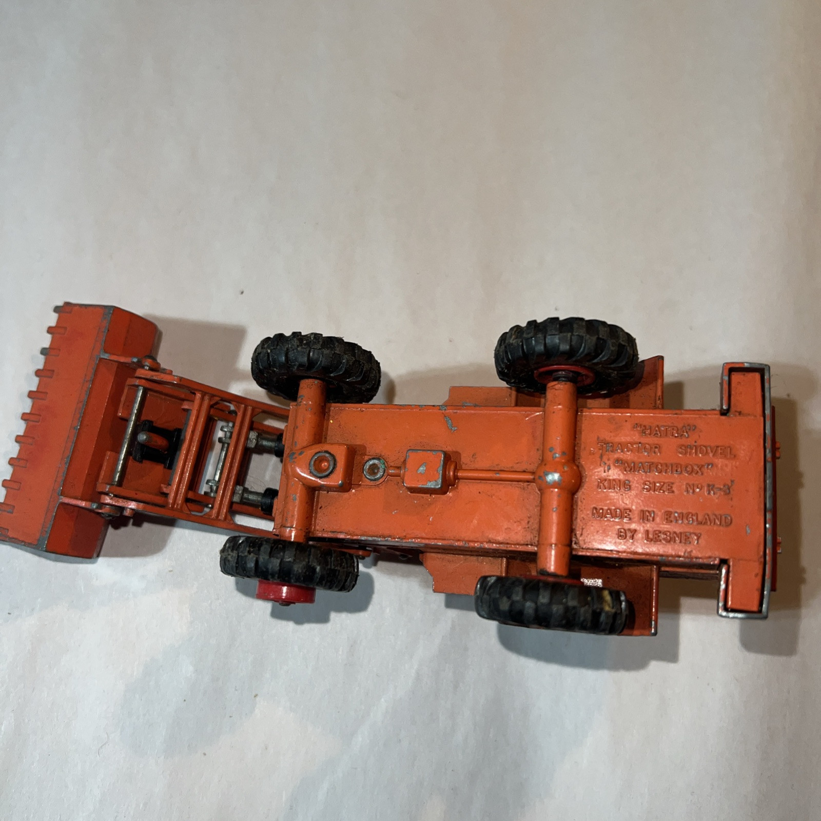 Hatra K-3 Tractor Shovel, “Matchbox” King Size Lesney England Vintage Toy