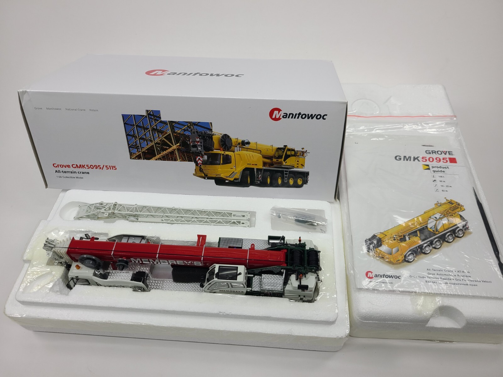 Grove GMK5095 Mobile Crane – Membreys – Drake Towsleys 1:50 Scale #01332 New