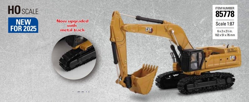 1:87 DM CAT395 Hydraulic Excavator Contruction Machine Equipment Diecast Model