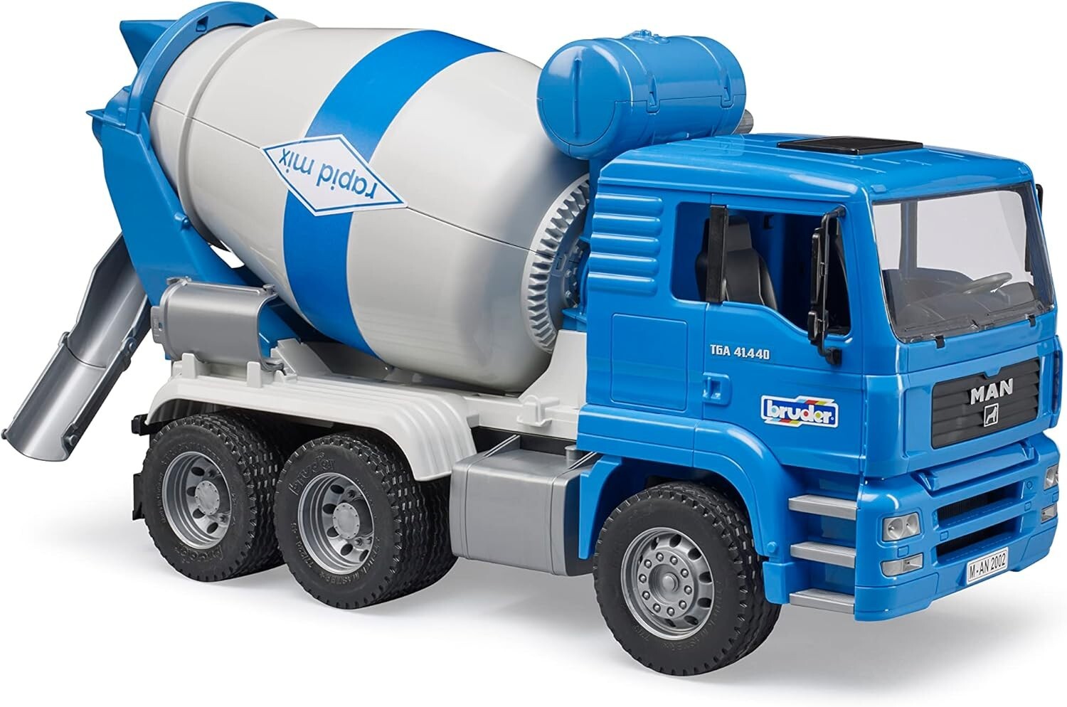 Durable Construction Truck Toy: MAN TGA Concrete Mixer with Hand Crank