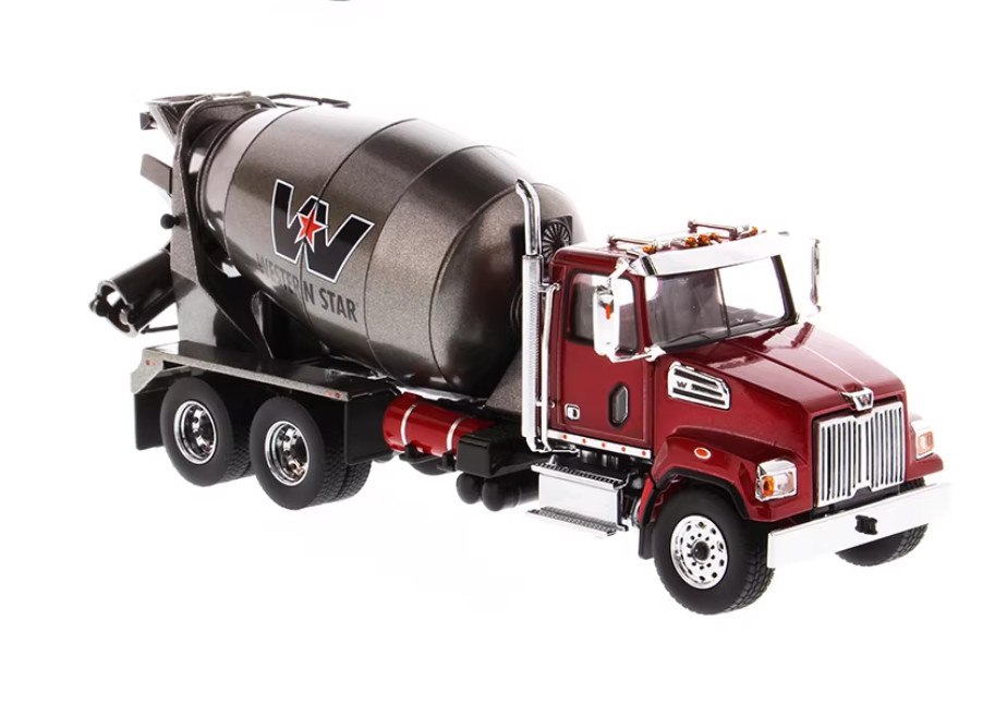 1:50 DM Western Star 4700 SF Concrete Mixer Truck Metal Diecast Model Collection