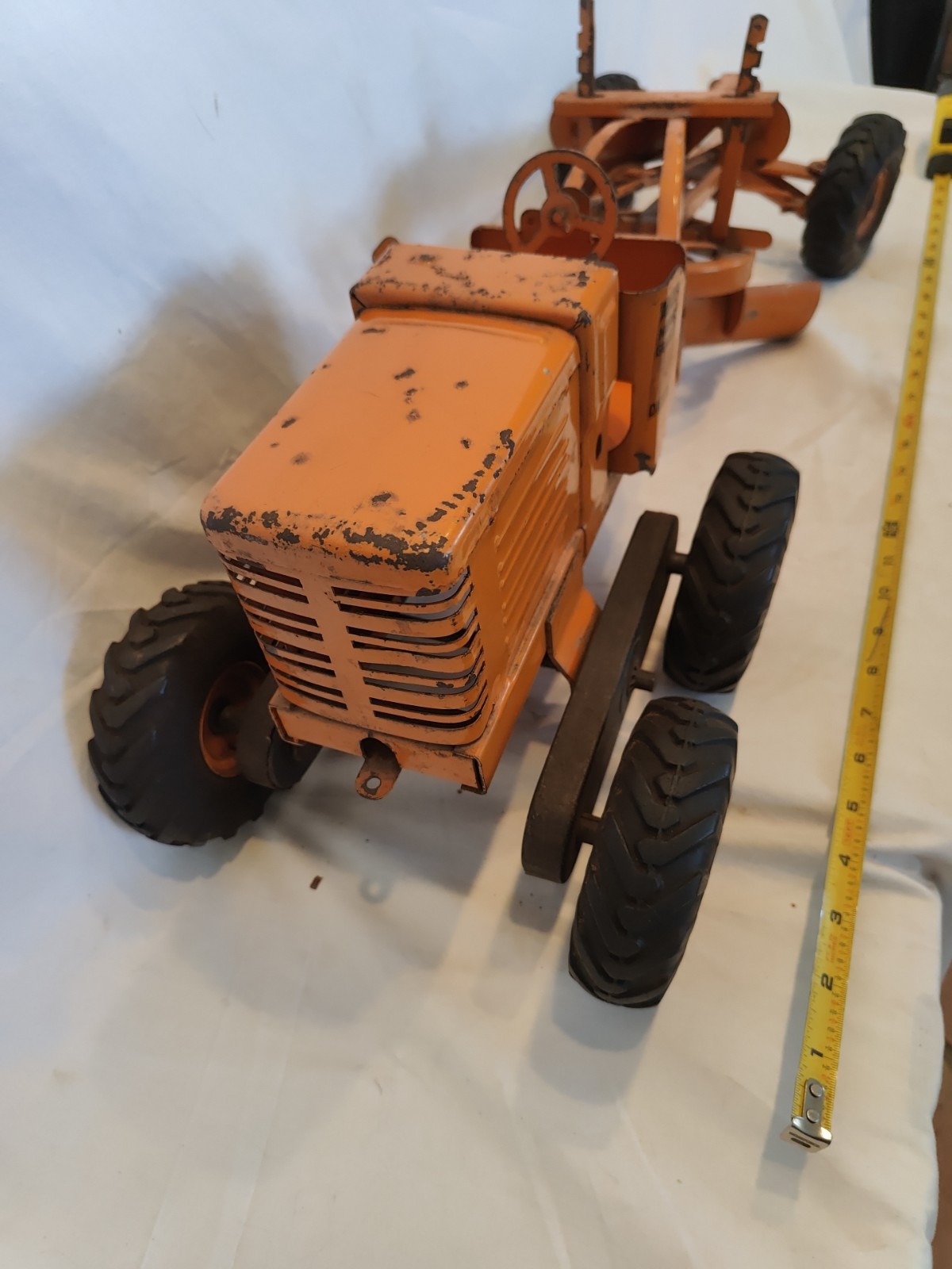 Doepke Model Toys Adams Road Grader Diesel Motor Steel 1950’s Vintage Fair Cond.