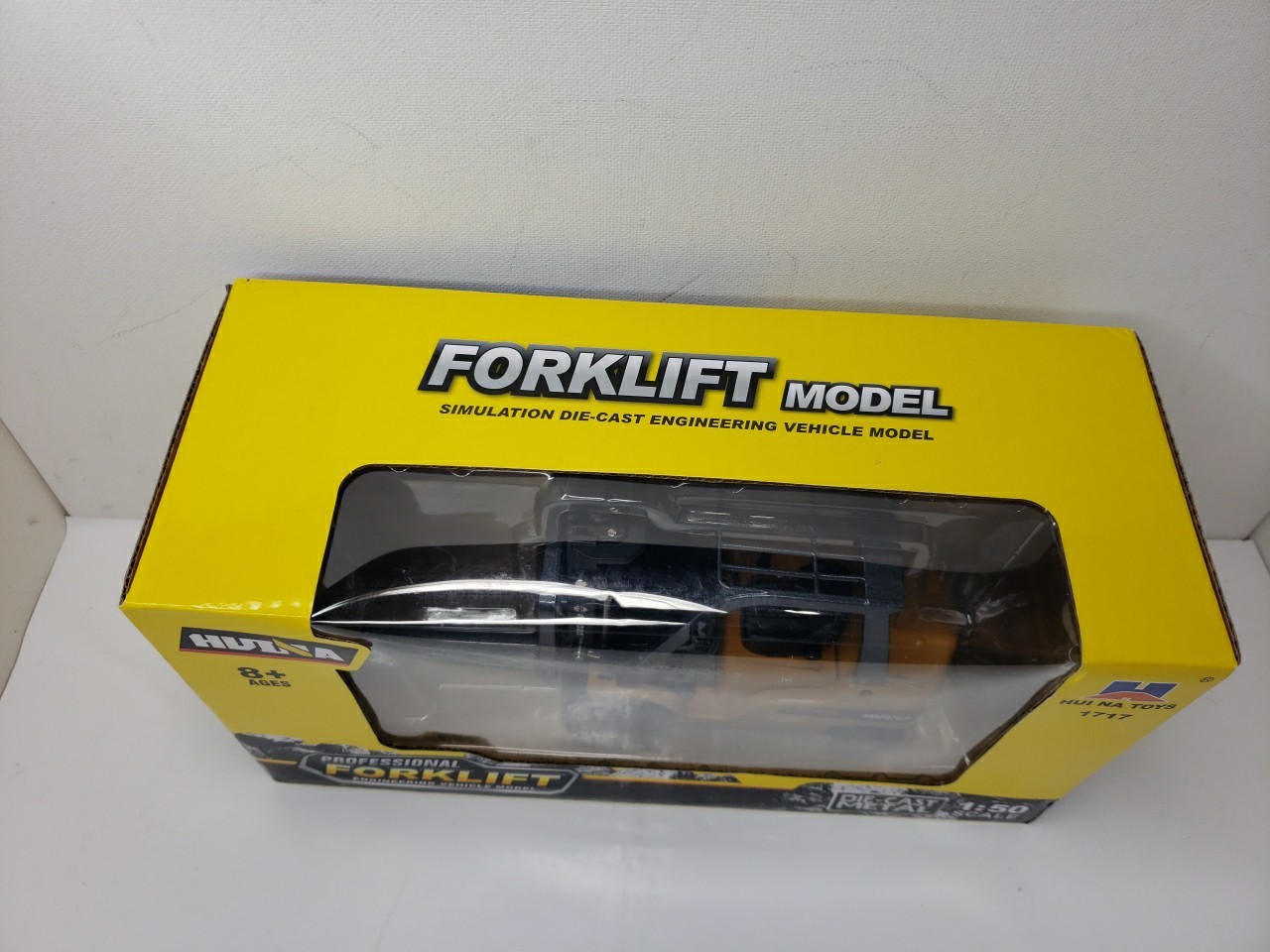Huina Professional Forklift 1:50 Scale Simulation Diecast Metal Model Toy NEW