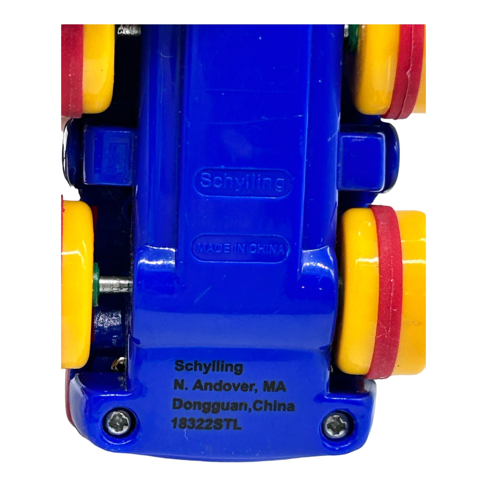 Schylling Friction Cement Mixer Truck Plastic Vehicle Toy 3.5″ Long