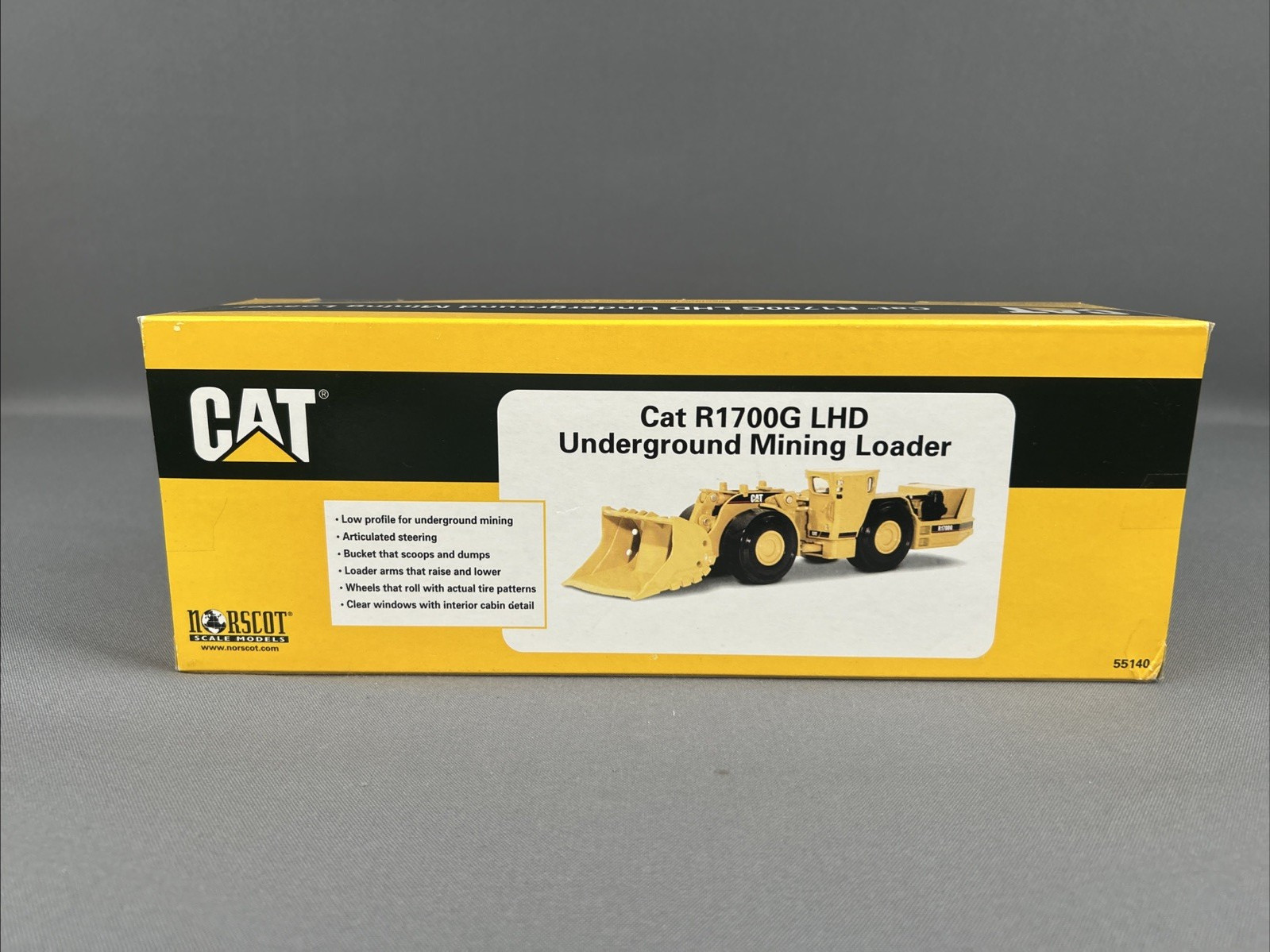 Norscot 1/50 Scale CAT R1700G LHD Underground Mining Loader Diecast #55140 NIB