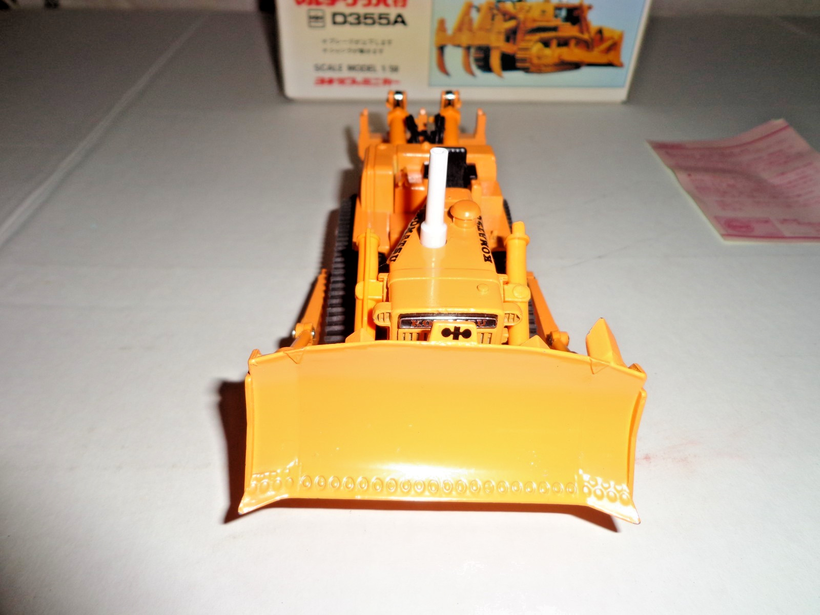 1/50 Yonezawa Diapet Komatsu Bulldozer with Multi Ripper D355A made in Japan MIB