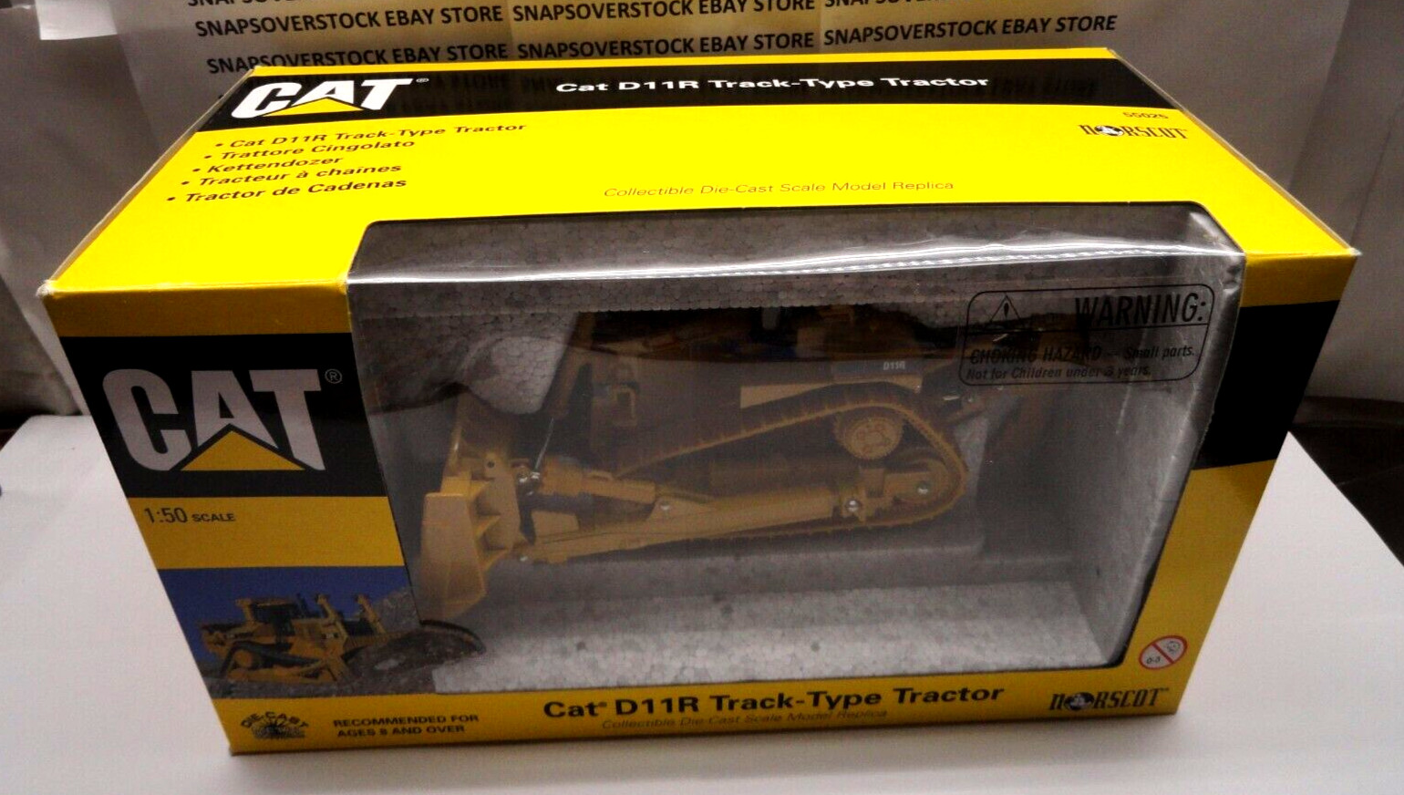 1999 NORSCOT CAT D11R BULLDOZER WITH RIPPER #55025, 1/50TH SCALE DIE-CAST, VHTF