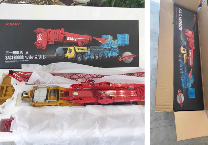 Stock! 1: 50 SAC16000S All Ground Engineering Crane Alloy Collectible Models