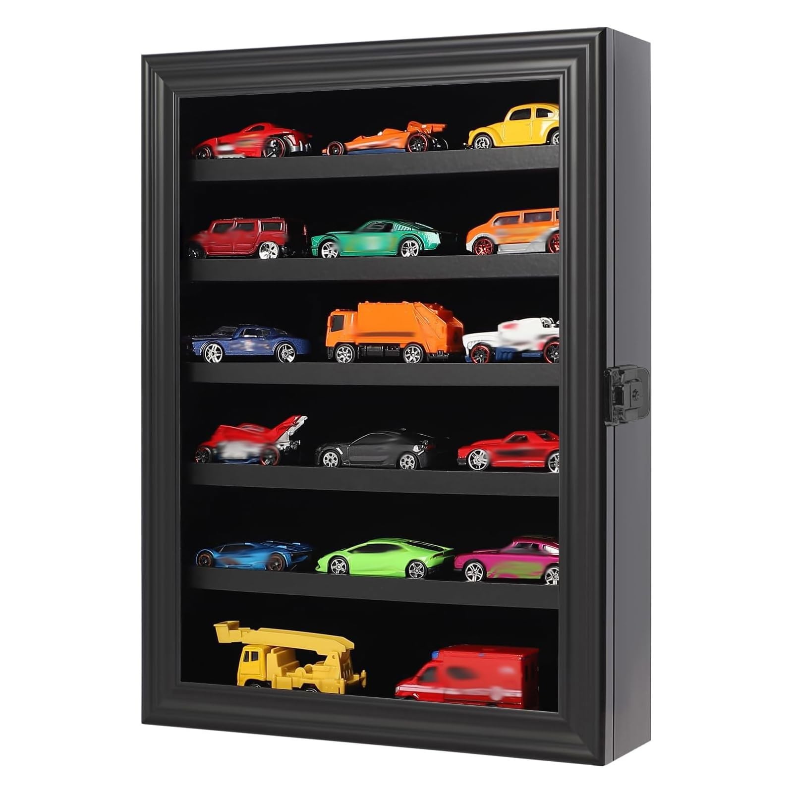 Toy Cars Display Case 1/64 Scale Diecast Car Display Case Wall Mount Model Ca…