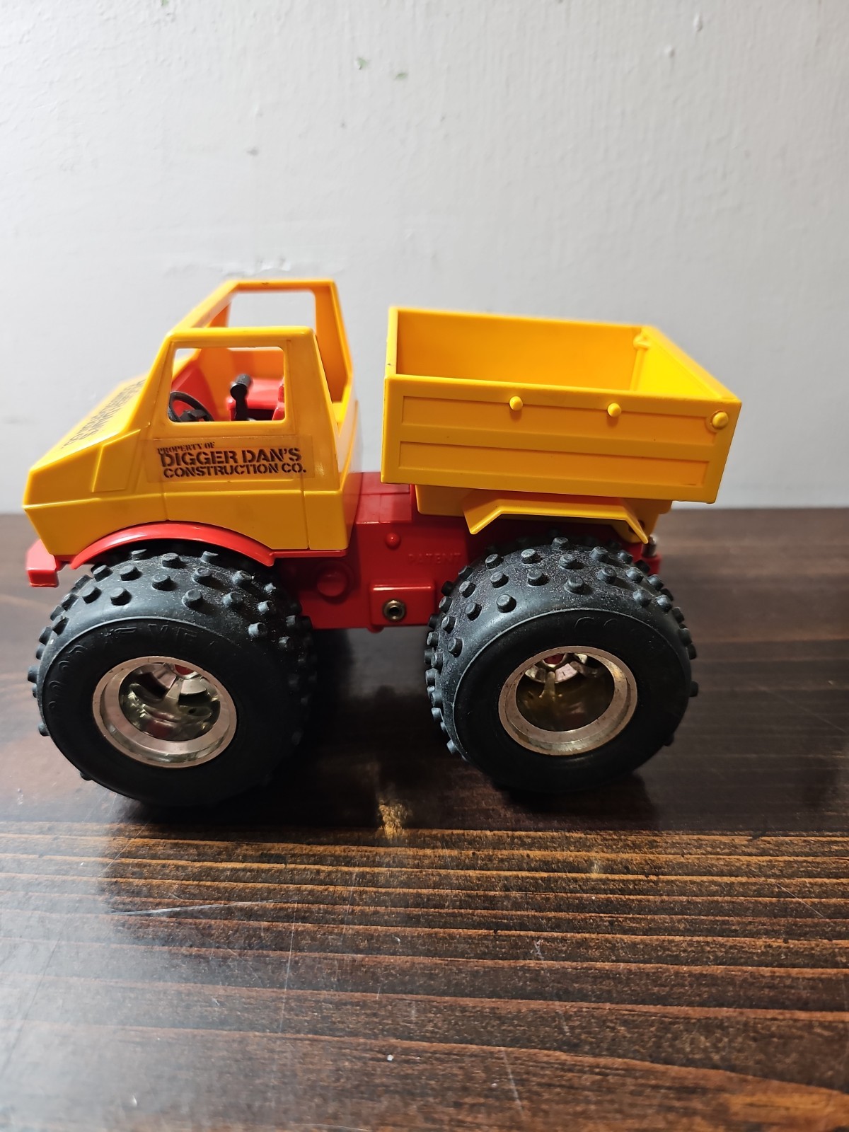 3 pcs Joustra Digger Dan’s Construction Dump Truck Tractor Trailer Battery Vtg