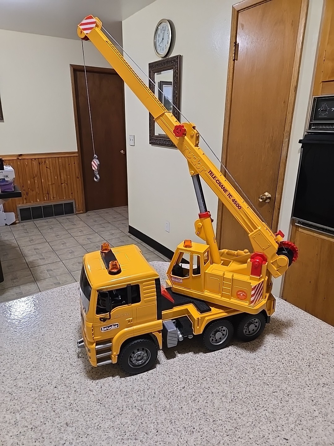 Bruder MAN Tele-Crane TC-4500 TGA 41.440 Construction Toy Truck Germany VGC 724