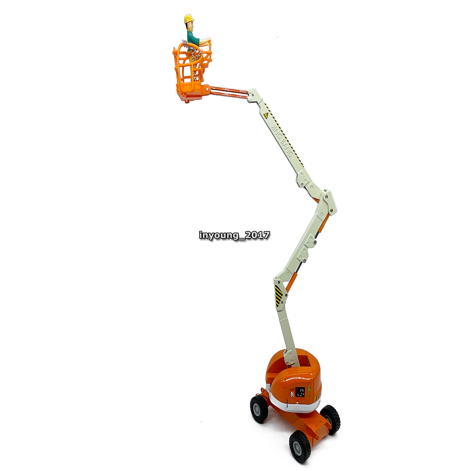 Aerial Work Platform Truck Toy Construction Vehicle Diecast Model Toys Orange